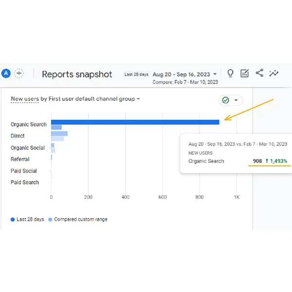 SEO competitor analysis report example
